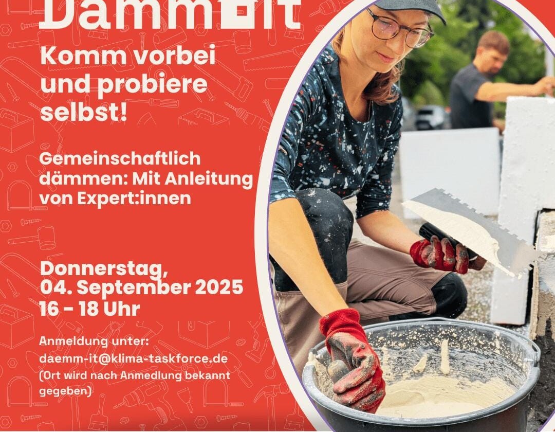 Dämm Workshop am 4. September
