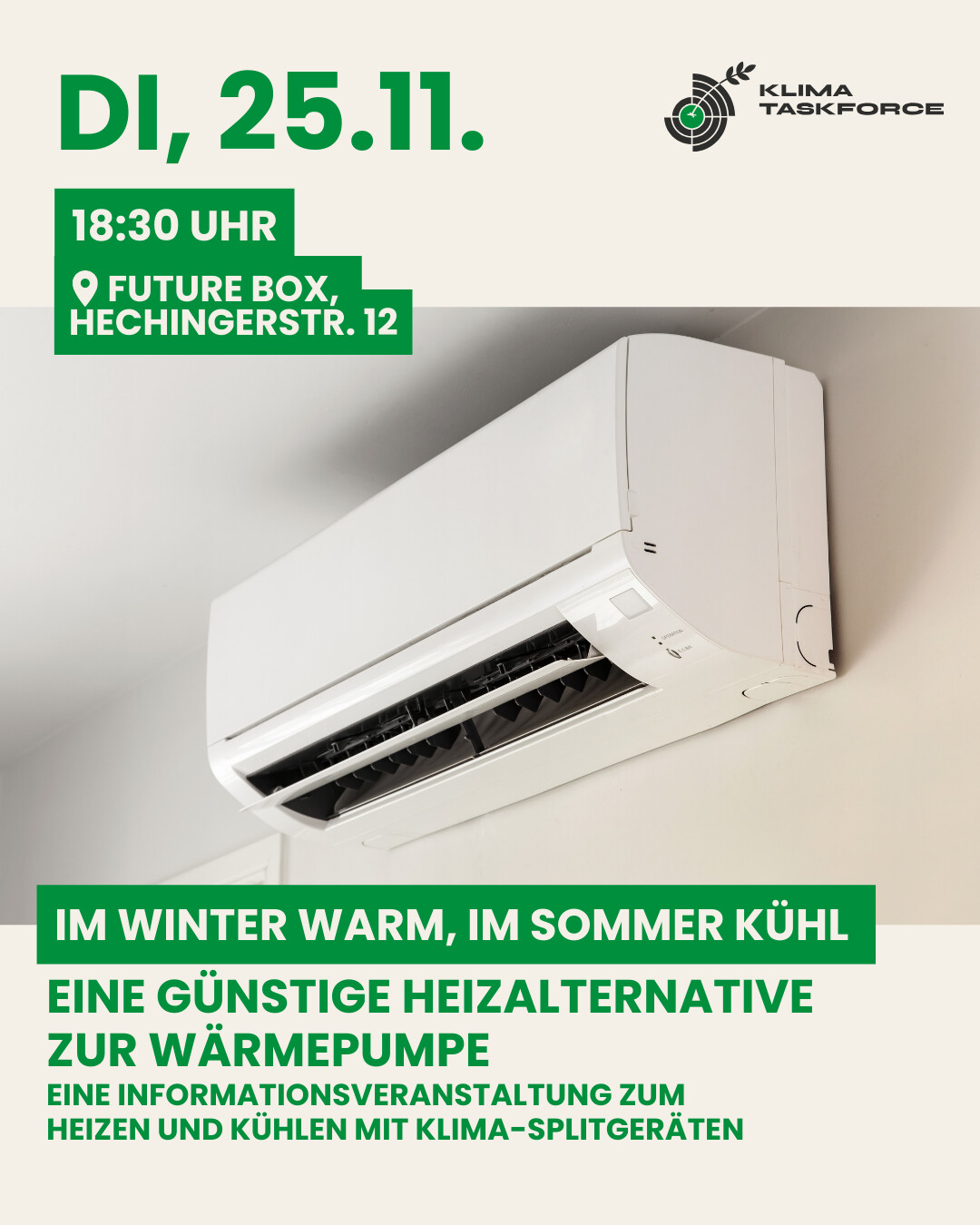 Im Winter warm, im Sommer kühl
