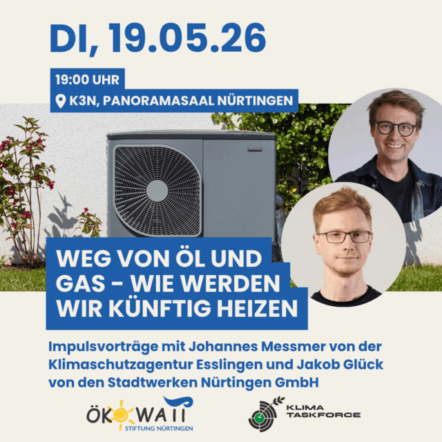 Infoveranstaltung - Weg von Öl und Gas am 19.05.26